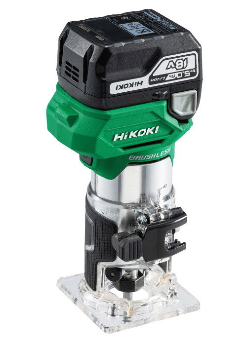 HiKoki M1808DAWPZ akkus szénkefe nélküli élmaró (2 x 5.0 Ah Li-ion akkuval, Hitbox kofferben) termék fő termékképe