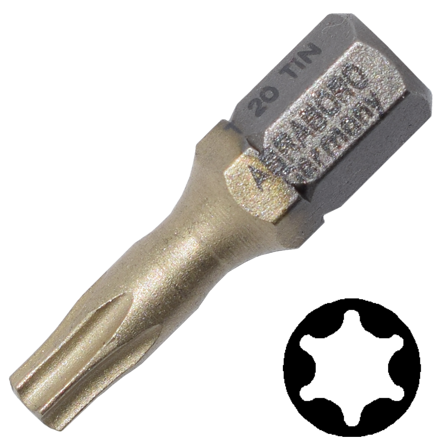 Abraboro T 20 x 25 mm Torx SUPRA-TIN bit, 10 db/csomag termék fő termékképe