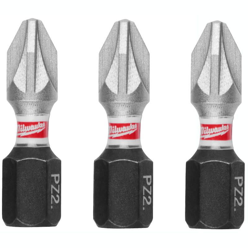 Milwaukee Shockwave Impact Duty™ csavarozó bit, 25 mm, PZ 2, 3 db/csomag termék fő termékképe