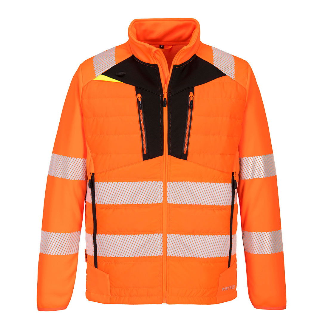 Portwest DX473 - DX4 Hi-Vis Hybrid Baffle kabát, narancs/fekete termék fő termékképe