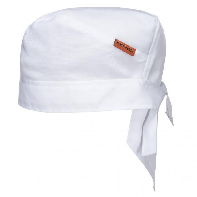 Portwest S904 - Mesh-air Pro Bandana séfsapka, fehér termék fő termékképe