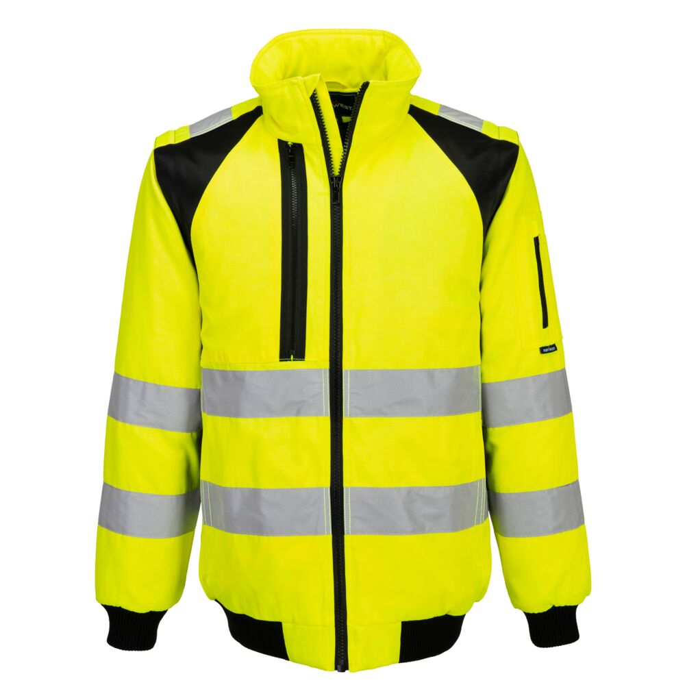 Portwest CD898 - WX2 Hi-Vis pilótadzseki, sárga/fekete termék fő termékképe